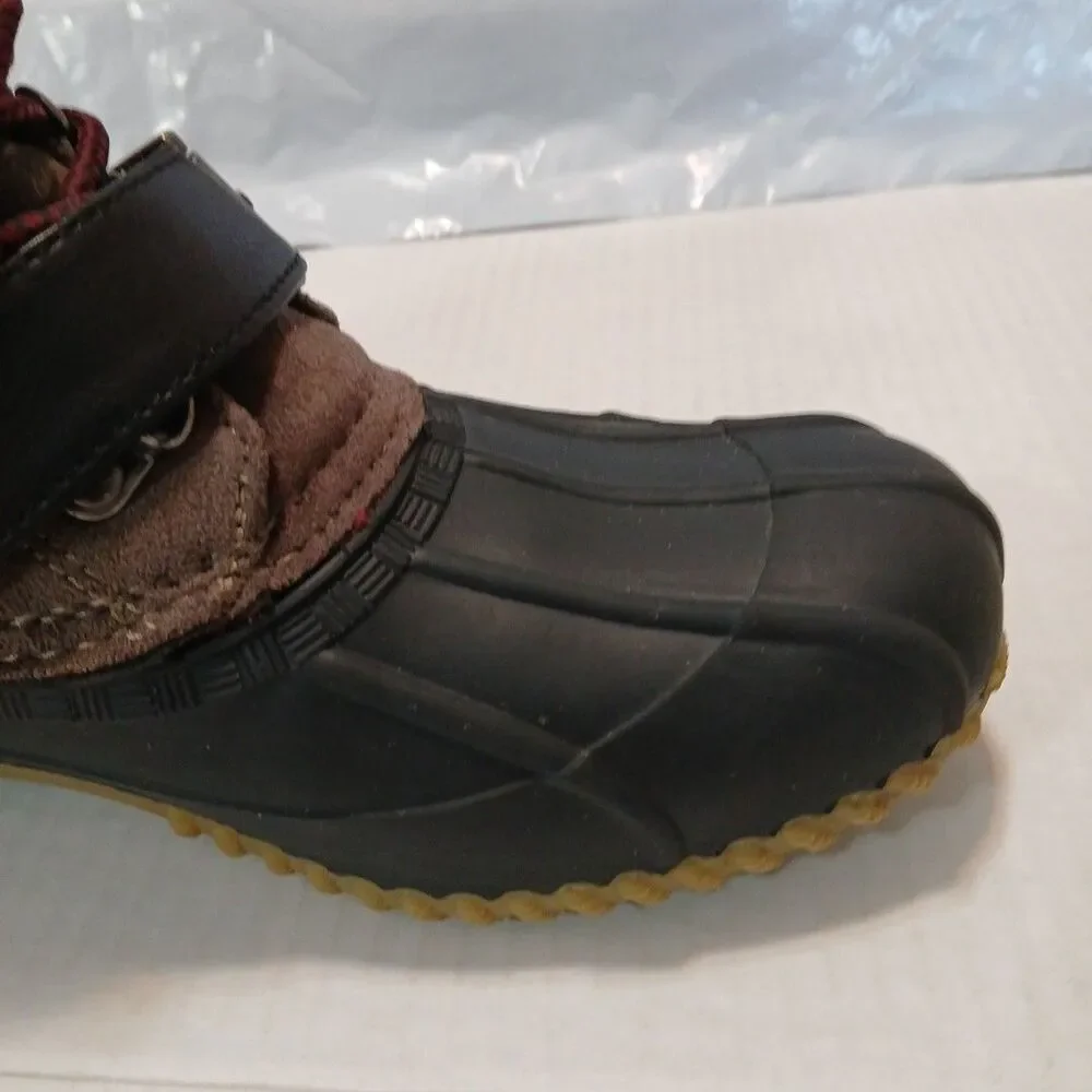 Tommy Hifiger Twreginal Womens Gray/Black Duck Snow Boots Warm Size 7M